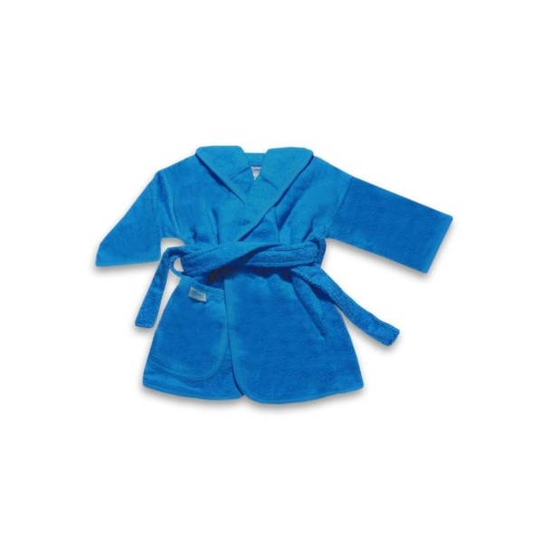 Badjasje turquoise voor baby of peuter met naam