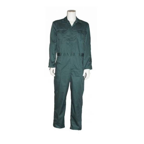 Donkergroene overall