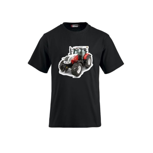 T-shirt zwart met tractor New Holland - Afbeelding 4