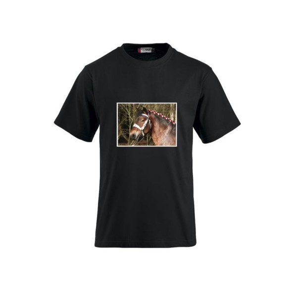 T-shirt zwart met tractor New Holland - Afbeelding 2