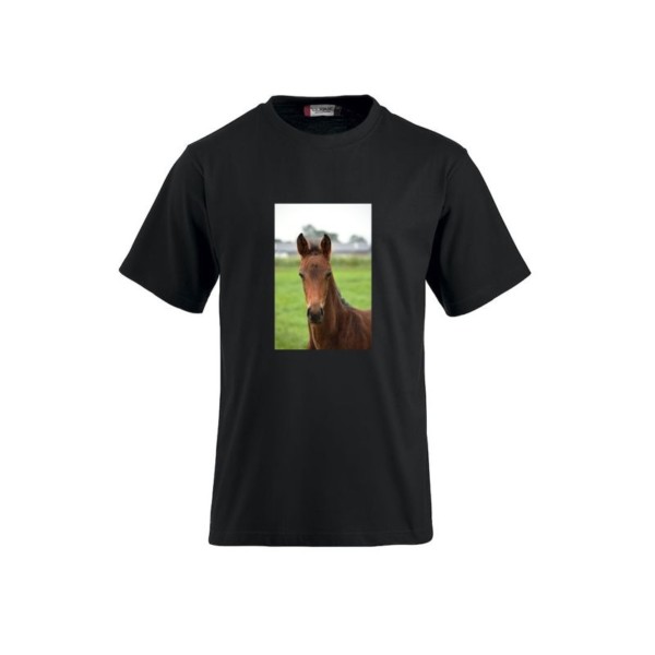 T-shirt zwart met tractor New Holland - Afbeelding 3