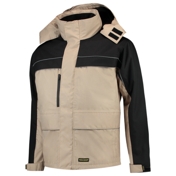 Winterjas Tricorp Parka-Cordura Khaki-Black