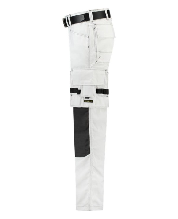 TRICORP Canvas Worker TWC-2000 Schildersbroek Wit-Zwart - Afbeelding 3